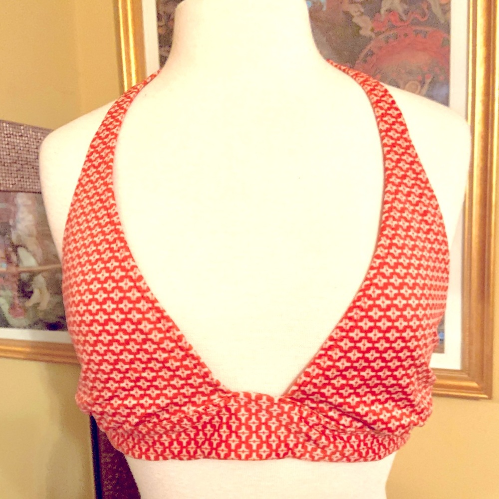 Victoria’s Secret orange & white bikini. Good condition. Super comfortable.